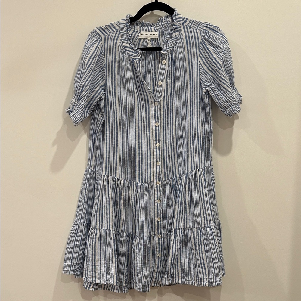 Apiece Apart Striped Dress Sz S